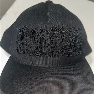 UNIF F*CK floral embroidery hat